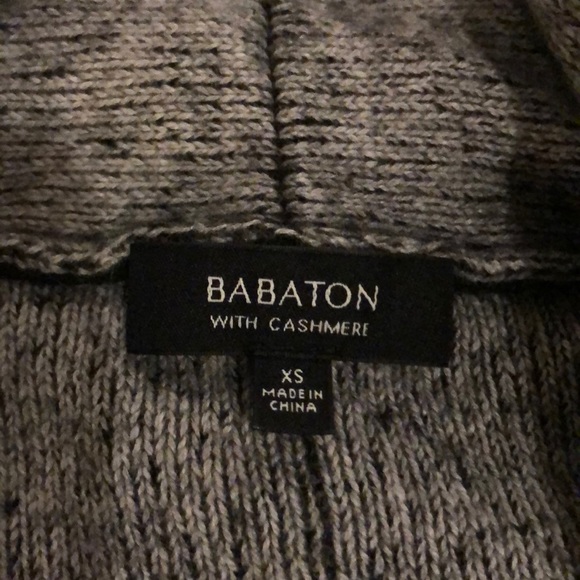 Babaton wool/cashmere grey cardigan - Picture 2 of 5